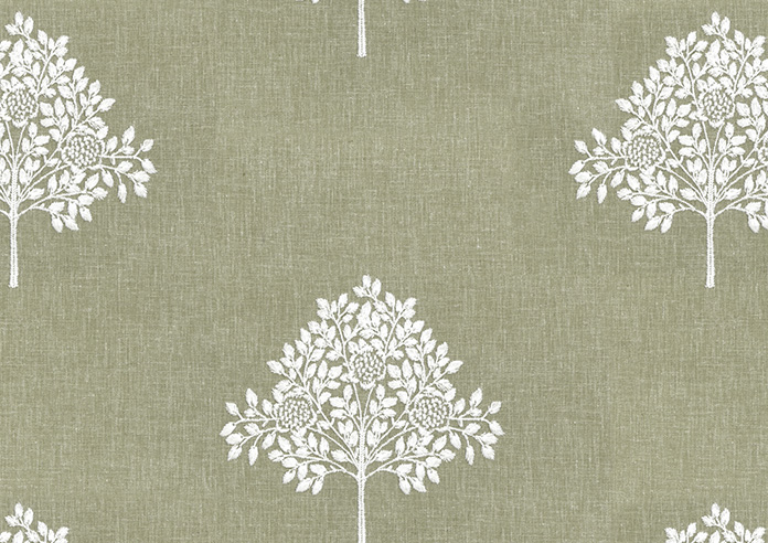 William Morris At Home Marigold Tree Embroidery, Nettle - Twist&Fit Roman Blind - Image 8